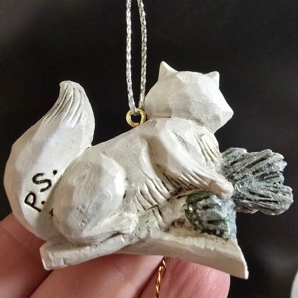 NWT RARE Pam Schifferl Winter White Fox Ornament Snowflake Accent  By Midwest - Picture 6 of 9